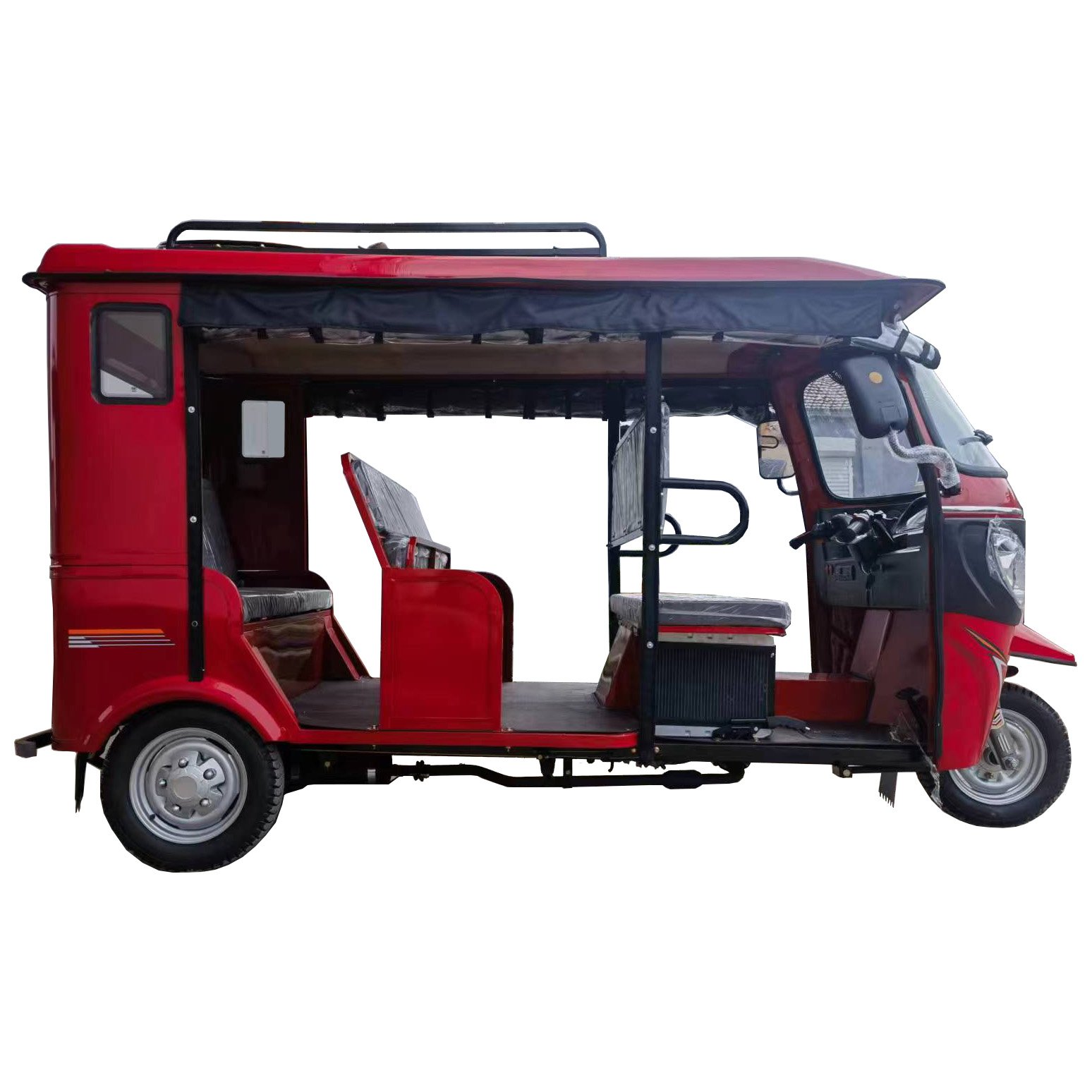 200CC Opened Passengers Gasoline Motorized Tricycle 3 Wheels Tuk Tuk for Taxi